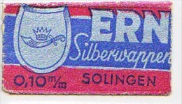 RAZOR BLADE RASIERKLINGE ERN SILBERWAPPEN  SOLINGEN 0,10 Mm  Nicht Ohne Rasierer Gefüllt - Scheermesjes