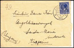 Netherlands 1933, Cover To Hungary - Cartas & Documentos