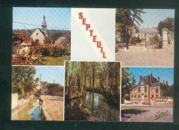 CPSM - Septeuil (78) - Multivues ( Eglise Maison De Retraite Moulin La Vaucouleurs Mairie  ESTEL) - Septeuil