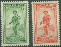 NEW ZEALAND..1936..Michel # 210-211...MLH. - Unused Stamps