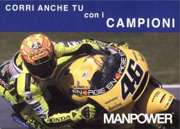 Valentino Rossi & Manpower - Promocard - Motorradsport