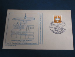 Brief Cover DDR Deutschland 1983 LUFTPOST LUFTSCHIFF LZ 17 Sachsen Zeppelin Erzgebirge Annaberg Buchholz - Machines à Affranchir (EMA)