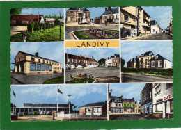 53-landivy    -vue Du Bourg  CPSM   Multivues  Grd Format Dentellée Année 1968 EDIT Hérault-Belléme - Landivy