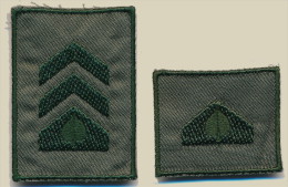 SLOVENIA, SLOVENIAN ARMY RANK FOR COMBAT UNIFORM, SPECIAL UNIT MORIS, LOT OF 2, RARE!!! - Uniformes