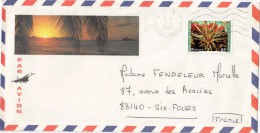 LETTRE NOUMEA 7/1/1981 YVERT PA216 POUR FRANCE SIX FOURS - Cartas & Documentos