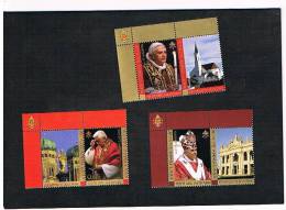 VATICANO - UNIF. 1436.1438  -   2007  80^ COMPLEANNO PAPA BENEDETTO XVI       - NUOVI (MINT) ** - Ungebraucht