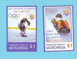 MICRONESIE JO SAT LAKE CITY HOCHEY BOBSLEIGH 2002 / MNH** / CL 112 - Winter 2002: Salt Lake City