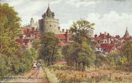 PC England Windsor Castle Curfew Tower Artist Signed 1924 #01 - Windsor Castle