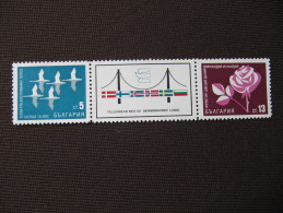 2-3063 Oie Goose Ganso Gans Oca Gęś Rose Pont Scandinavie Flag Drapeau - Gänsevögel