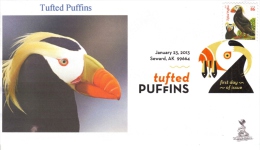 Tufted Puffins First Day Cover #2, W/ Digital Color Pictorial (DCP) Cancel, From Toad Hall Covers! - 2011-...