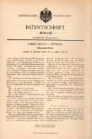 Original Patentschrift - A. Bruno In Detmold , 1894 , Scheitrechte Decke , Hochbau , Maurer , Hausbau , Architekt !!! - Arquitectura