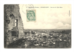 Cp, 86, Chauvigny, Vue Sur La Ville Basse, Voyagée 1907 - Chauvigny