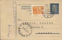Carte Postale - Slavonska Požega - Zagreb, 1952., Yugoslavia - Covers & Documents