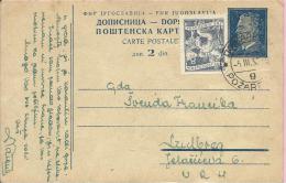 Carte Postale - Požarevac, 1953., Yugoslavia - Covers & Documents