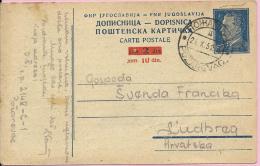 Carte Postale - Požarevac, 1952., Yugoslavia - Brieven En Documenten