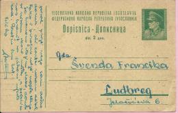 Carte Postale, 1949., Yugoslavia - Briefe U. Dokumente