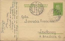 Carte Postale - Požarevac - Ludbreg, 1953., Yugoslavia - Cartas & Documentos