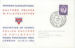 PHILATELY 1964. POLISH STAMP EXHIBITION  YMCA . LONDON - Government In Exile In London