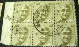 India 2009 Mahatma Gandhi 1.00 X6 - Used - Used Stamps