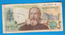 ITALIA - ITALY =  2000 Liras 1973  P-103 - Biglietti Di Stato