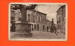 66 CABESTANY : La Place Et La Fontaine - Cabestany