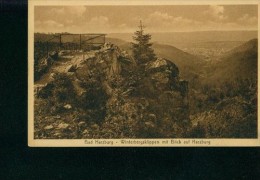 Bad Harzburg Winterbergsklippen Mit Blick Auf Harzburg Geländer Um 1920 - Bad Harzburg