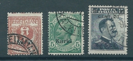 Italian Colonies 1912 Greece Aegean Islands Egeo Karki Carchi No 1,2,8 Used Signed CV42€ T0193 - Aegean (Carchi)