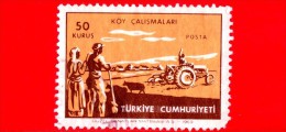 TURCHIA - USATO - 1969 - Meccanizzazione Dell´agricoltura - Trattore - 50 - Gebraucht