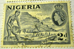 Nigeria 1953 Tin 2d - Used - Nigeria (...-1960)