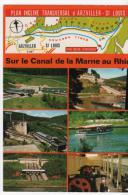 Arzviller St Louis  Plan Incliné  Transversale           écluse Péniche Bateau Canal Marne Au Rhin - Arzviller