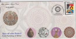 India   2012  Folk Paintings Of Bihar  Special Cover  #  49995 - Brieven En Documenten