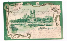 D3816  MAGDEBURG :  Gruss Aus - Magdeburg