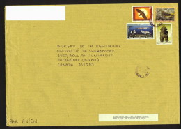 2013  Lettre    Pour Le Canada,  Port Autonome De Papeete, Sculpture, Oiseaux - Storia Postale