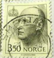 Norway 1992 King Olav V 3.50kr - Used - Used Stamps