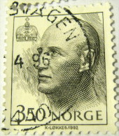 Norway 1992 King Olav V 3.50kr - Used - Used Stamps