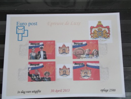 Nederland  2013 Stadspost   Koningin Beatrix - Koning Willem Alexander EPREUVE DE LUXE  Postsfris/neuf/mnh - Nuevos