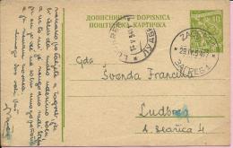 Carte Postale - Zagreb - Ludbreg, 1954., Yugoslavia - Storia Postale