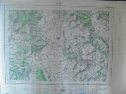 CARTE GEOGRAPHIQUE - Le Puy - Villages Aux Quatre Angles - Jax - Donaze/Malleys - Pissis/Granges - Orzilhac - Topographische Karten