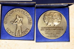 Médaille Du Cinquantenaire De La Fédération Nationale Des Mutilés Du Travail - France
