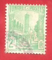 FRANCIA COLONIE - TUNISIA - USATO - 1945 - DEFINITIVI - Types Of 1926-28 - 2 Franc - Michel  TN 294 - Used Stamps