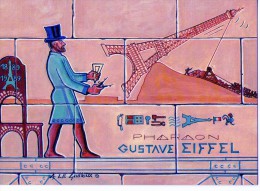 CPM    CENTENAIRE DE LA TOUR EIFFEL       LEVALLOIS PERRET  1889 1989      DESSIN ANDRE LE GUILLOUX - Autres & Non Classés