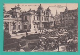 MONTE CARLO [Monaco] --> Le Casino. Terrasse Du Café De Paris Et Hôtel - Casino