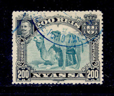 ! ! Nyassa - 1901 D. Carlos 200 R - Af. 38 - Used - Nyasaland