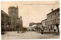 82 - Tarn Et Garonne / CASTELSARRASIN -- Place De L'Eglise St-Sauveur. - Castelsarrasin