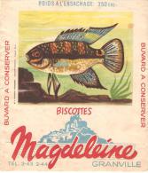 BUVARD BISCOTTES MAGDELEINE POISSON AEQUIDENS TETRAMERUS AMAZONIE PARAGUAY (etat Médiocre) - Zwieback