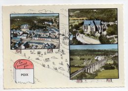 En Passant Par Poix (-de-picardie), 3 Vues, Vue Générale, L'église, Le Viaduc, éd. SOFER A80 P36 1006 - Poix-de-Picardie