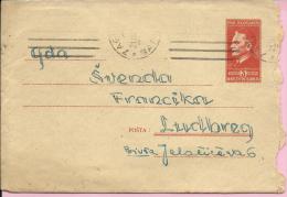 Letter - Zagreb-Ludbreg, 1950., Yugoslavia - Cartas & Documentos