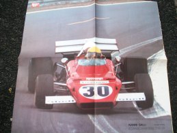 POSTER - AUTOSPRINT  FERRARI 312B2 NANNI GALLI - Car Racing - F1