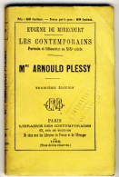 Mme Arnould PLESSY - Les Contemporains Par  Eugène De Mirecourt .Avec  Portrait Edt Librairie Des Contemporains. - Biographie