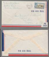 Bahamas 1950 Airmail Cover To USA - 1859-1963 Colonia Britannica